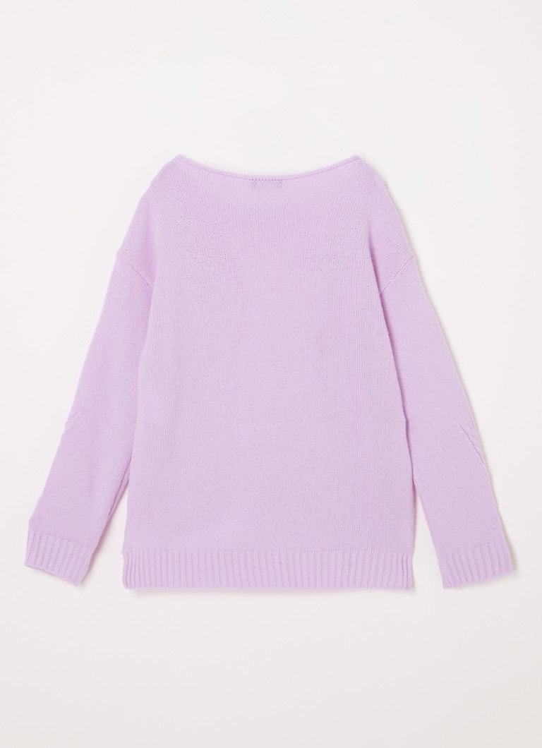 Pulover Benetton din tricot mixt fin