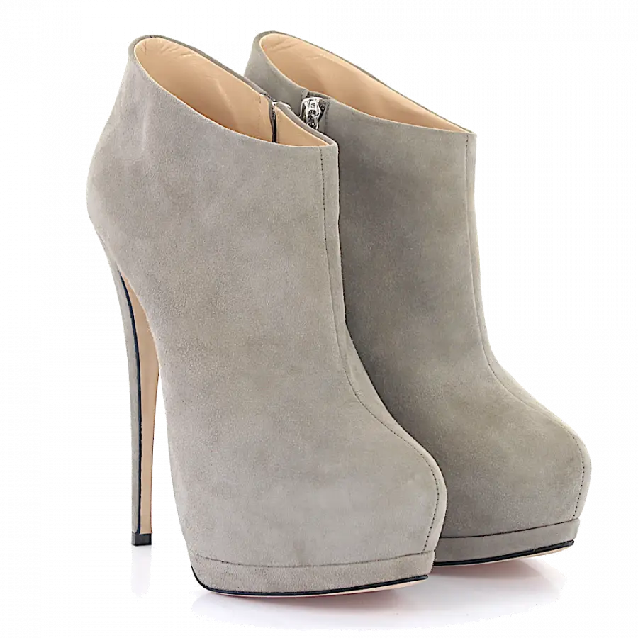 Giuseppe Zanotti - High Heels Stiefeletten - grau