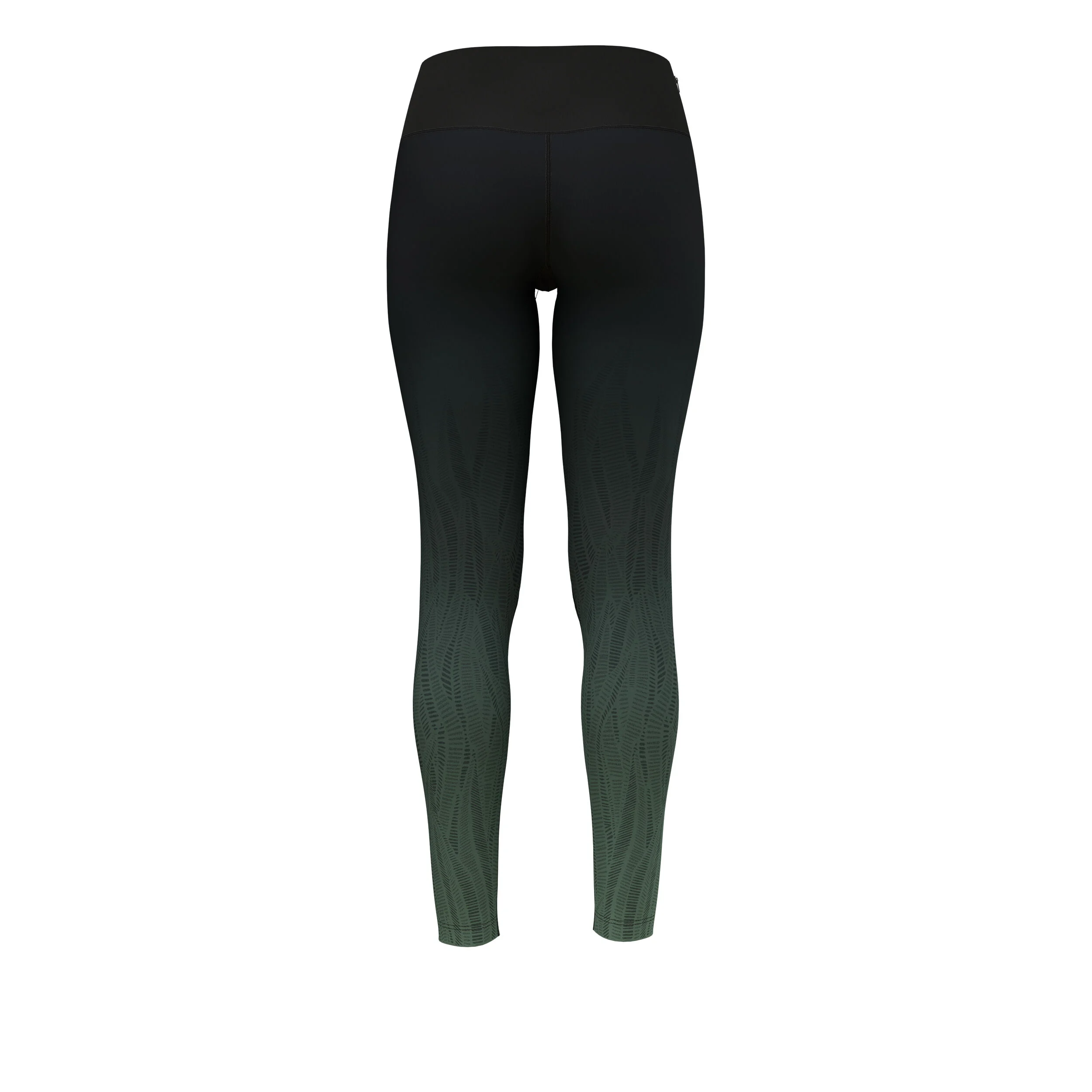Print Tight Damen - Schwarz, Grün