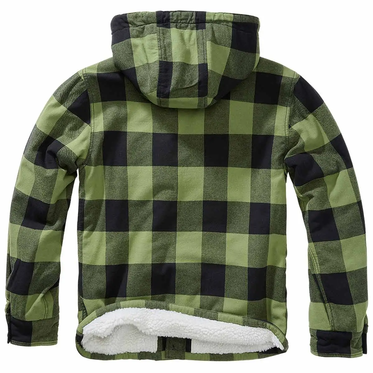 Hooded Lumberjacket schwarz-oliv