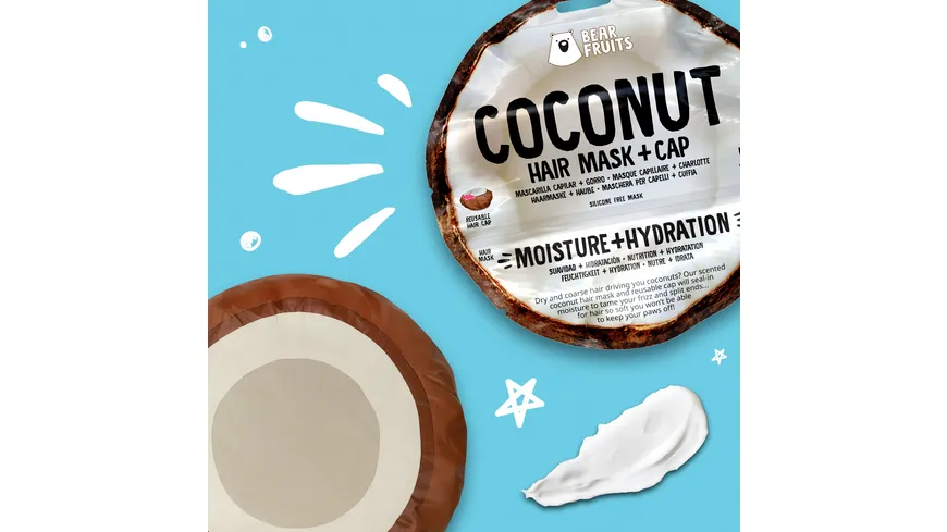Bear Fruits Haarkur/Balsam/ Coconut 20ml + Cap 20 ml