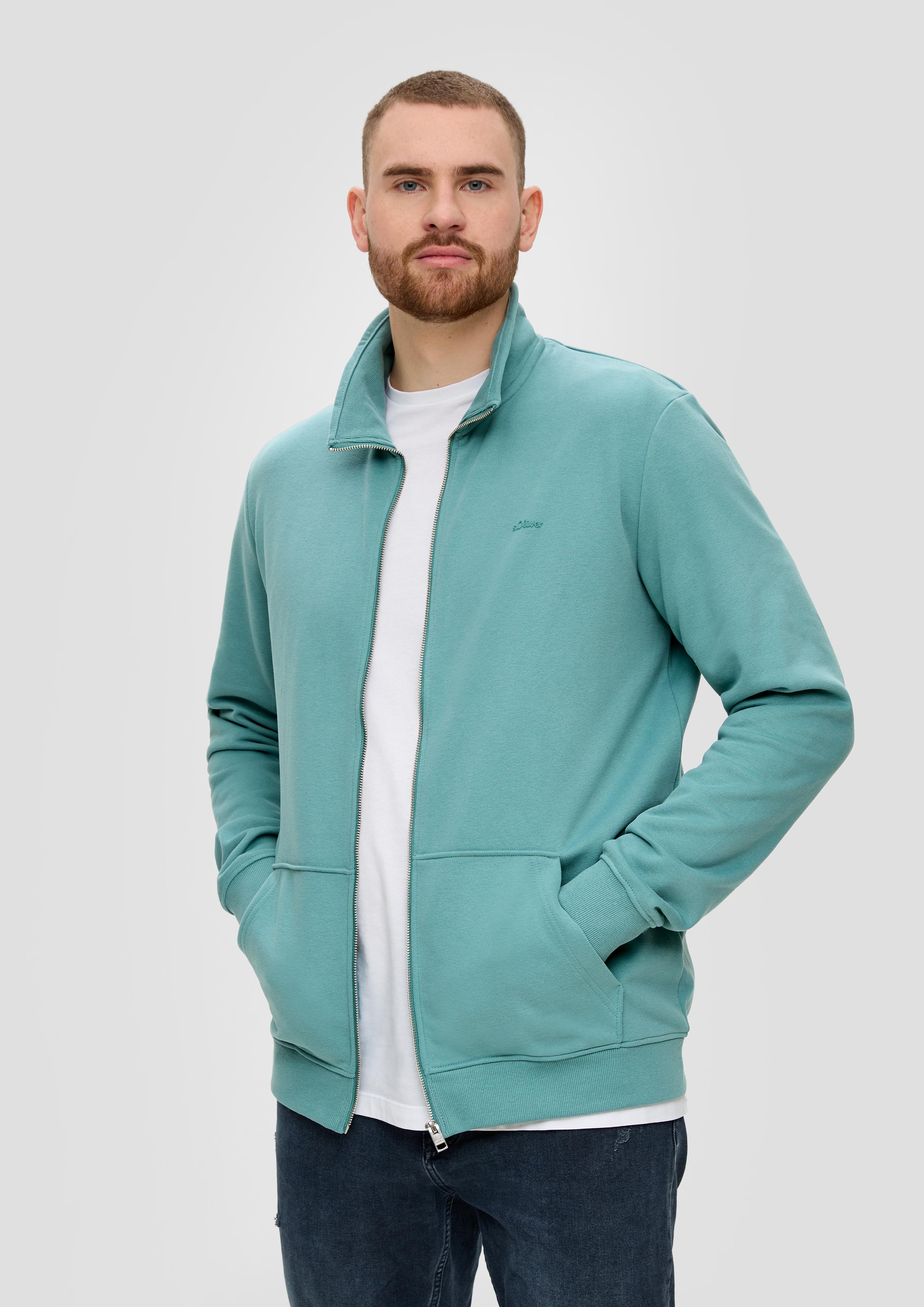 Sweatjacke mit Stehkragen  2143458-6557