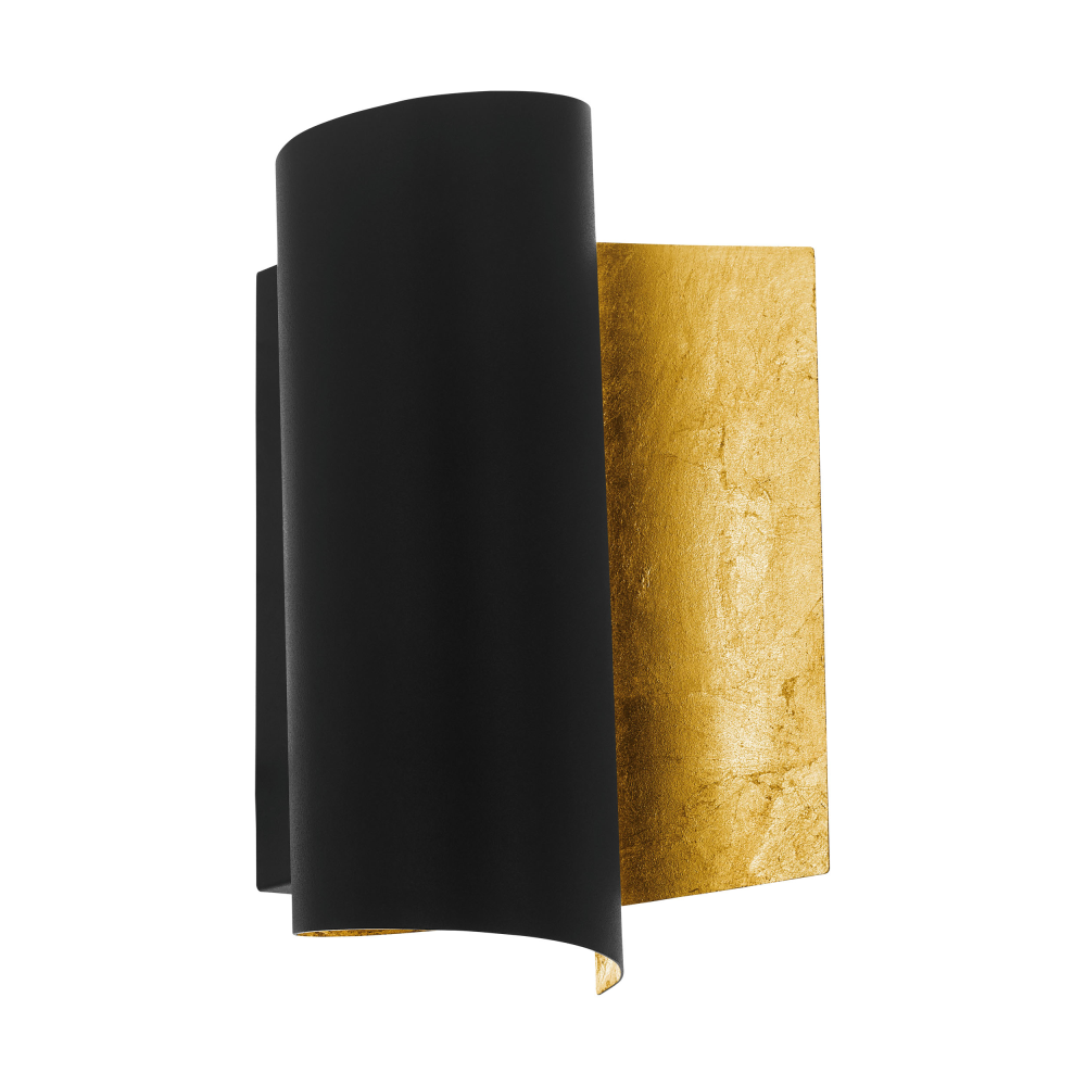 Wandleuchte Falicetto schwarz/gold