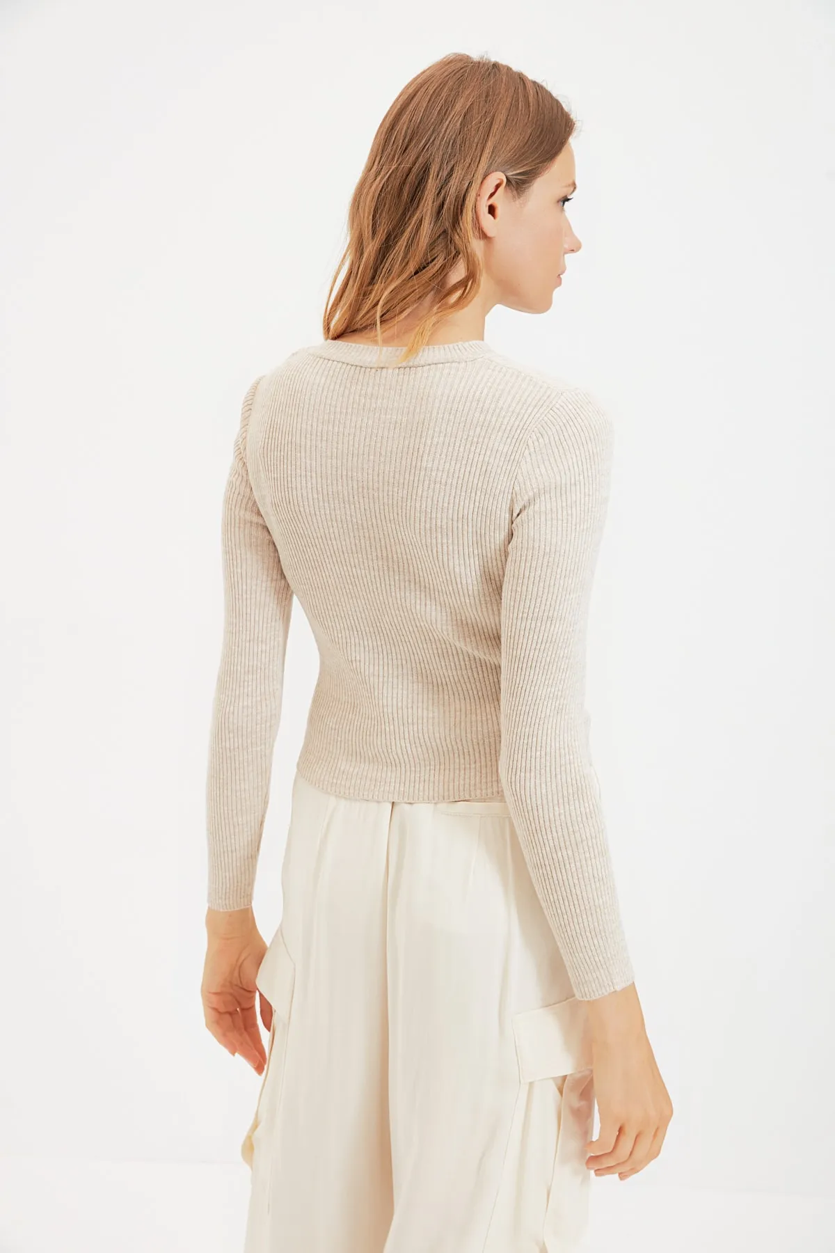 Trendyol Collection  Braun-Stein Strickpullover
