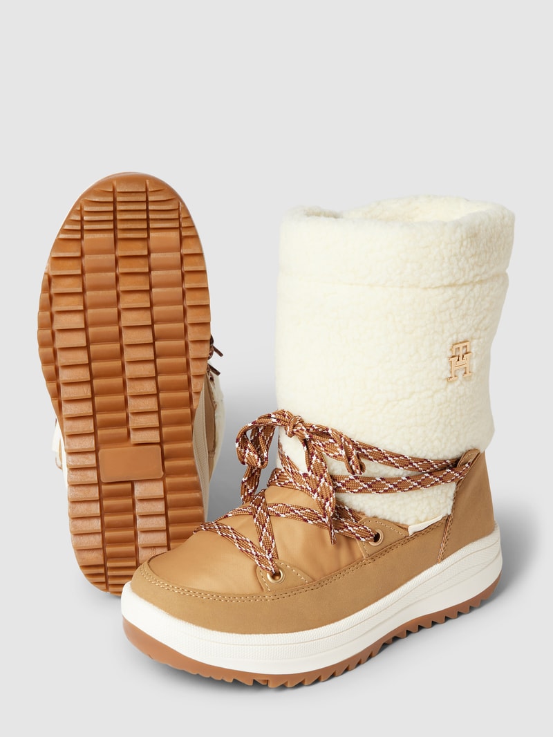 Boots mit Schnürverschluss Modell 'PARADIS' in camel