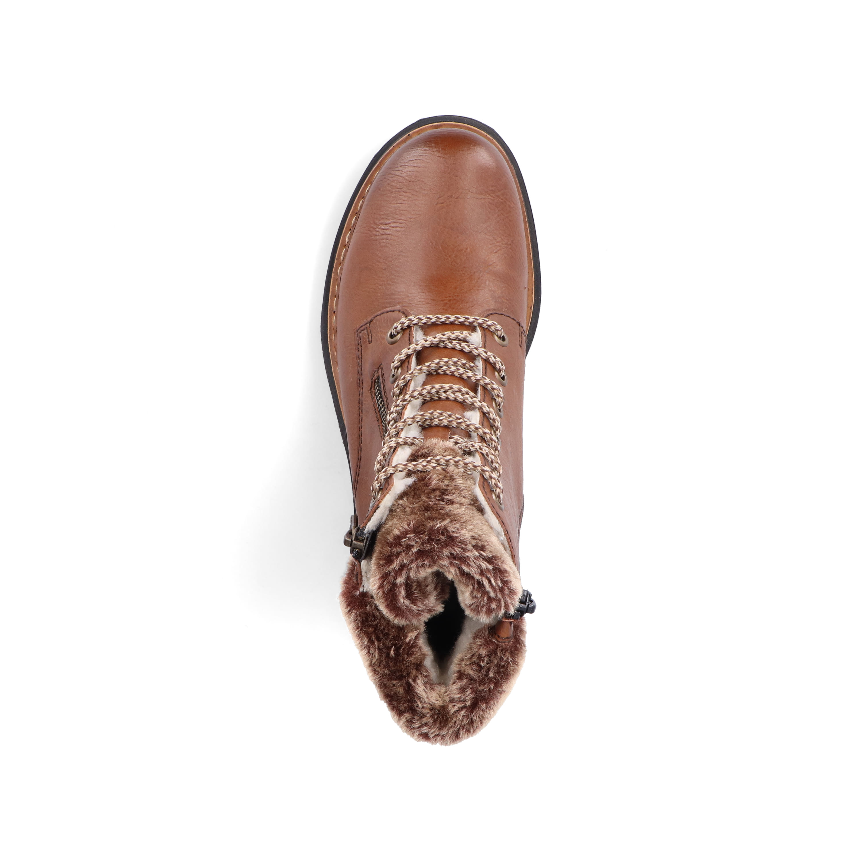 Rieker Damen Schnürstiefel kastanienbraun