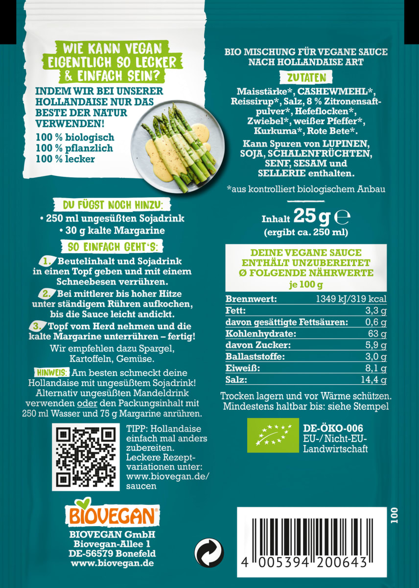 Meine vegane Hollandaise, 25 g