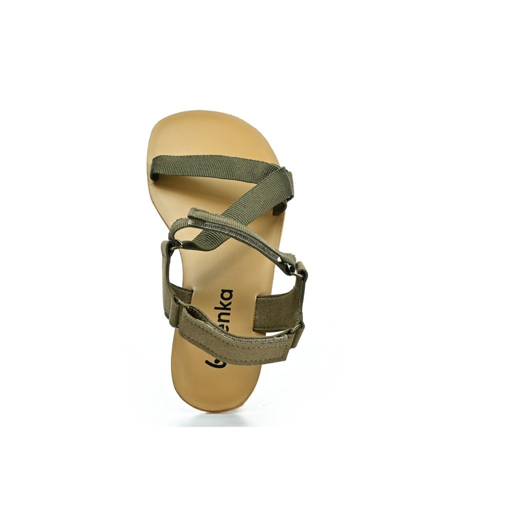 Be Lenka Flexi Olive Green Barfußsandalen