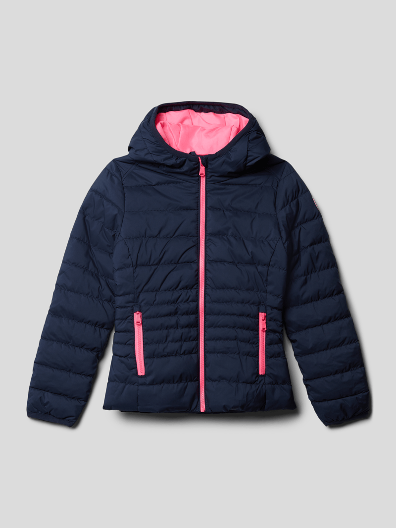 Steppjacke mit Kapuze Modell 'TERSA' in marineblau