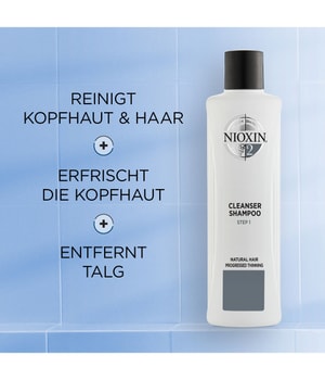 Nioxin System 2 Naturbelassenes Haar - Sichtbar Dünner Werdendes Haar Haarshampoo 1000 ml