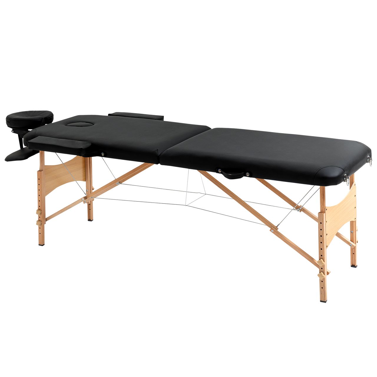 HOMCOM Massageliege, klappbarer Massagetisch mit Kopfstütze, für Spa, Salon