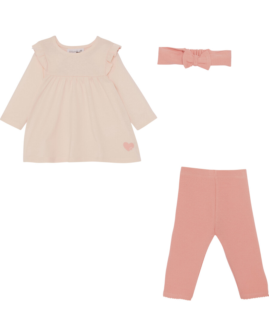 Newborn Stirnband + Kleid + Leggings