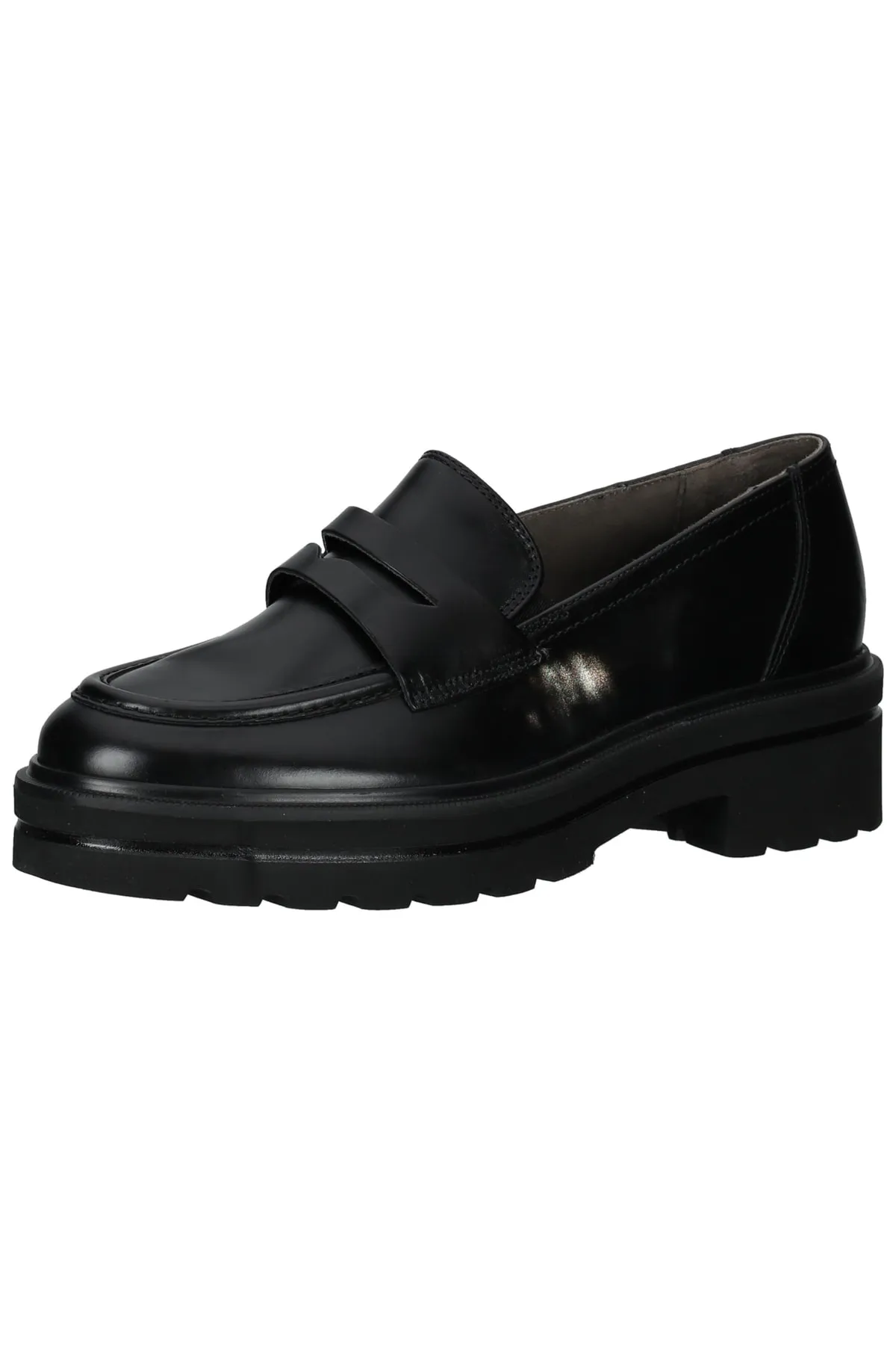 Paul Green  Flacher Schuh - Schwarz - Blockabsatz