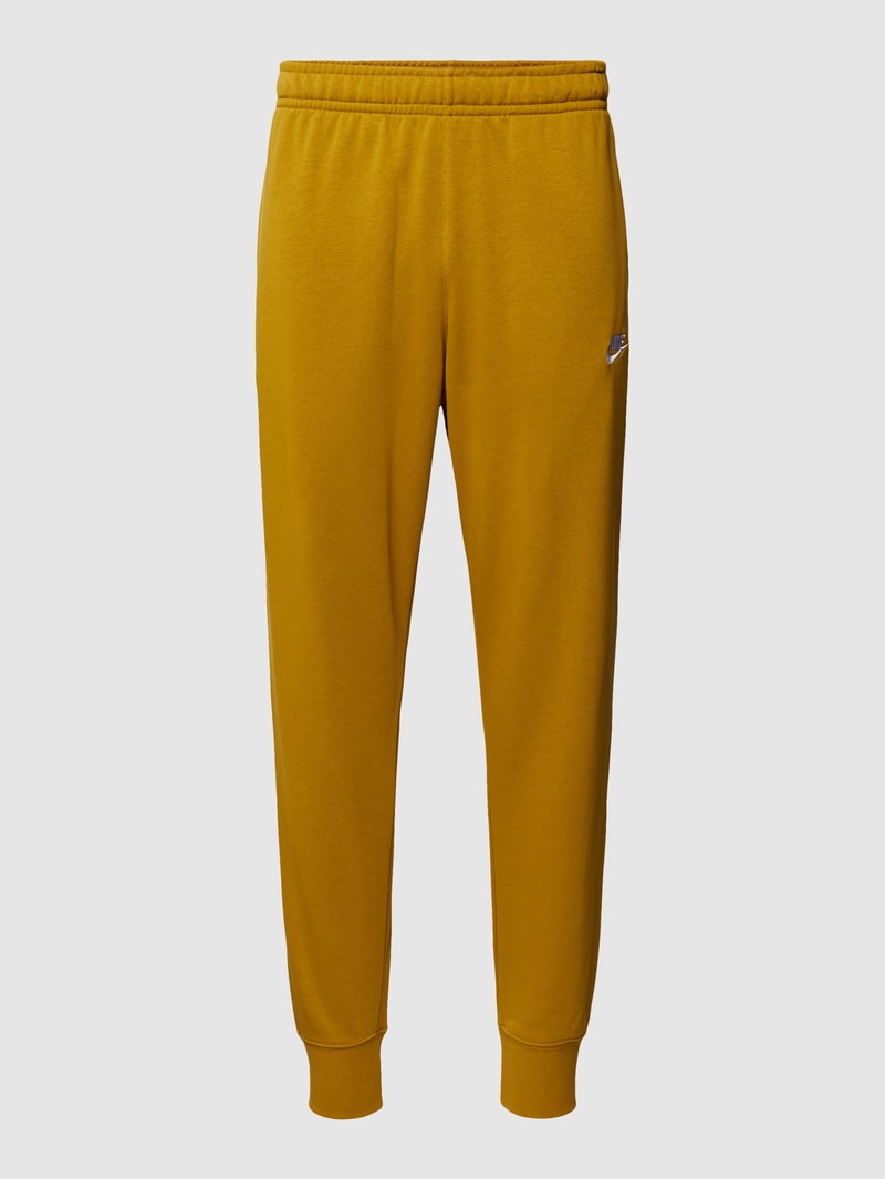 Sweatpants mit elastischem Bund in dunkelgelb