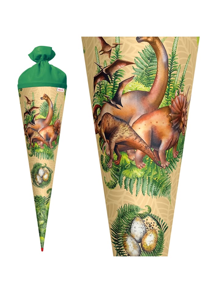 ROTH Schultüte groß Veganosaurus 70 cm in Grün günstig kaufen onesize