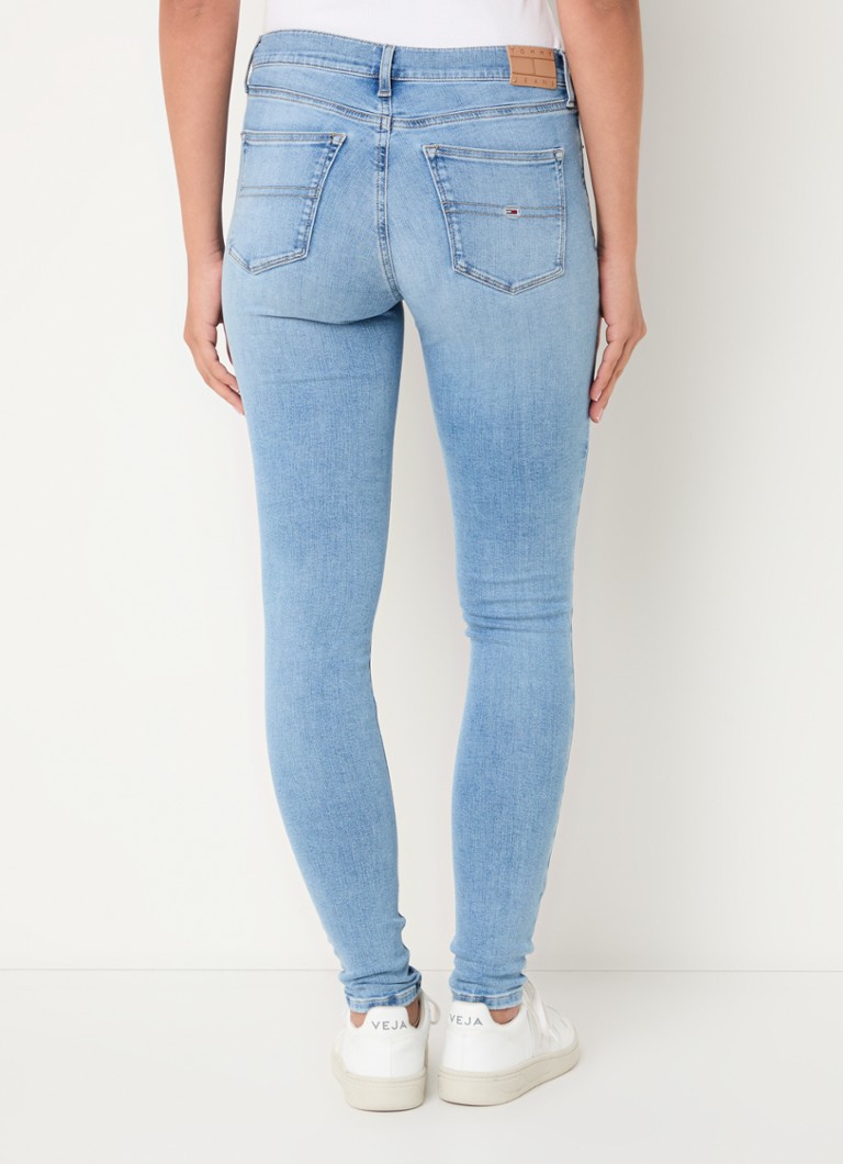Blugi skinny Tommy Hilfiger Nora cu talie medie, spălare deschisă