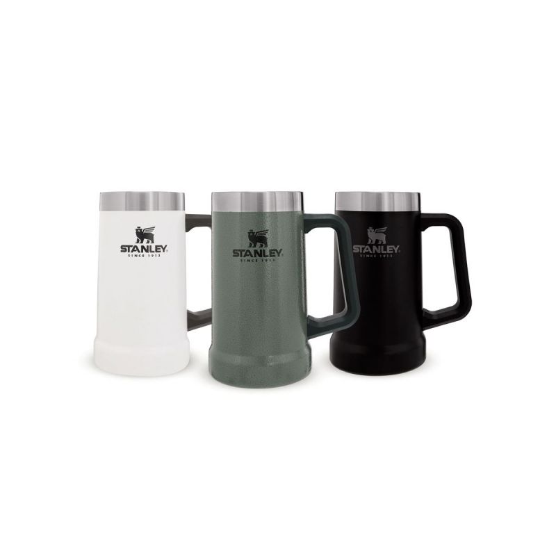 Stanley Adventure Big Grip Beer Stein 24oz\/700ml Hammertone Green