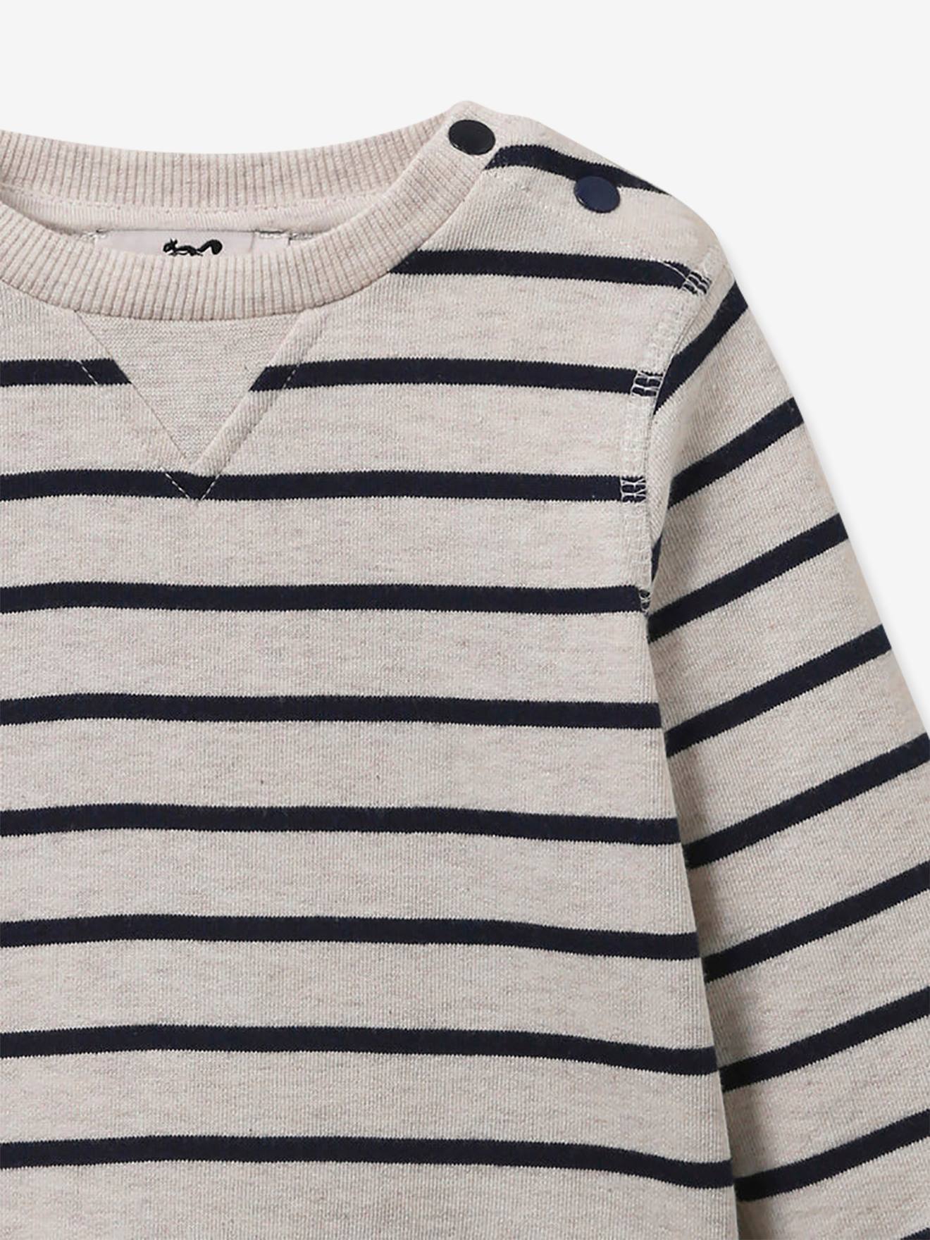 Cyrillus Baby Sweatshirt CYRILLUS, Bio-Baumwolle - marine gestreift