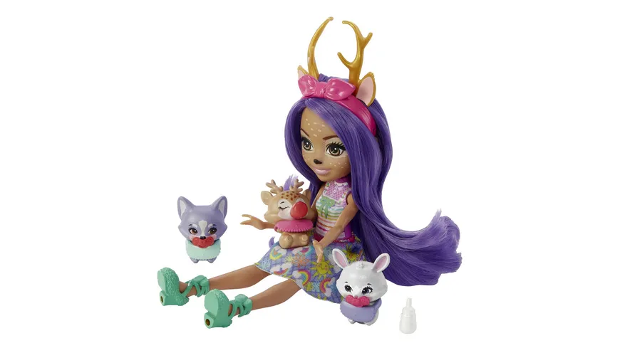 Enchantimals Baby Best Friends Danessa Deer Puppe & Sprint Figur