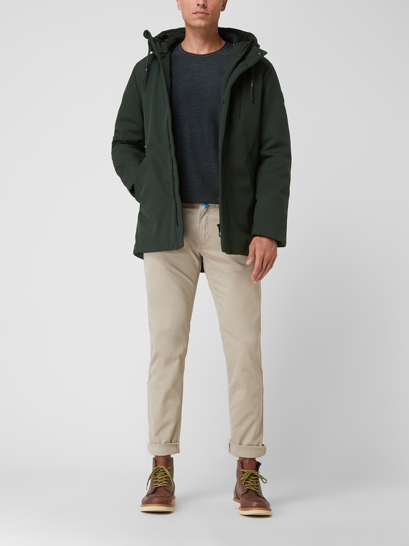 Parka mit Reißverschlusstaschen in bottle