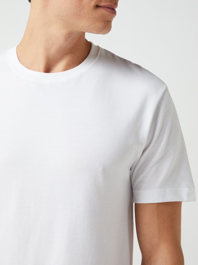 T-Shirt aus Baumwolle im 2er-Pack in weiß