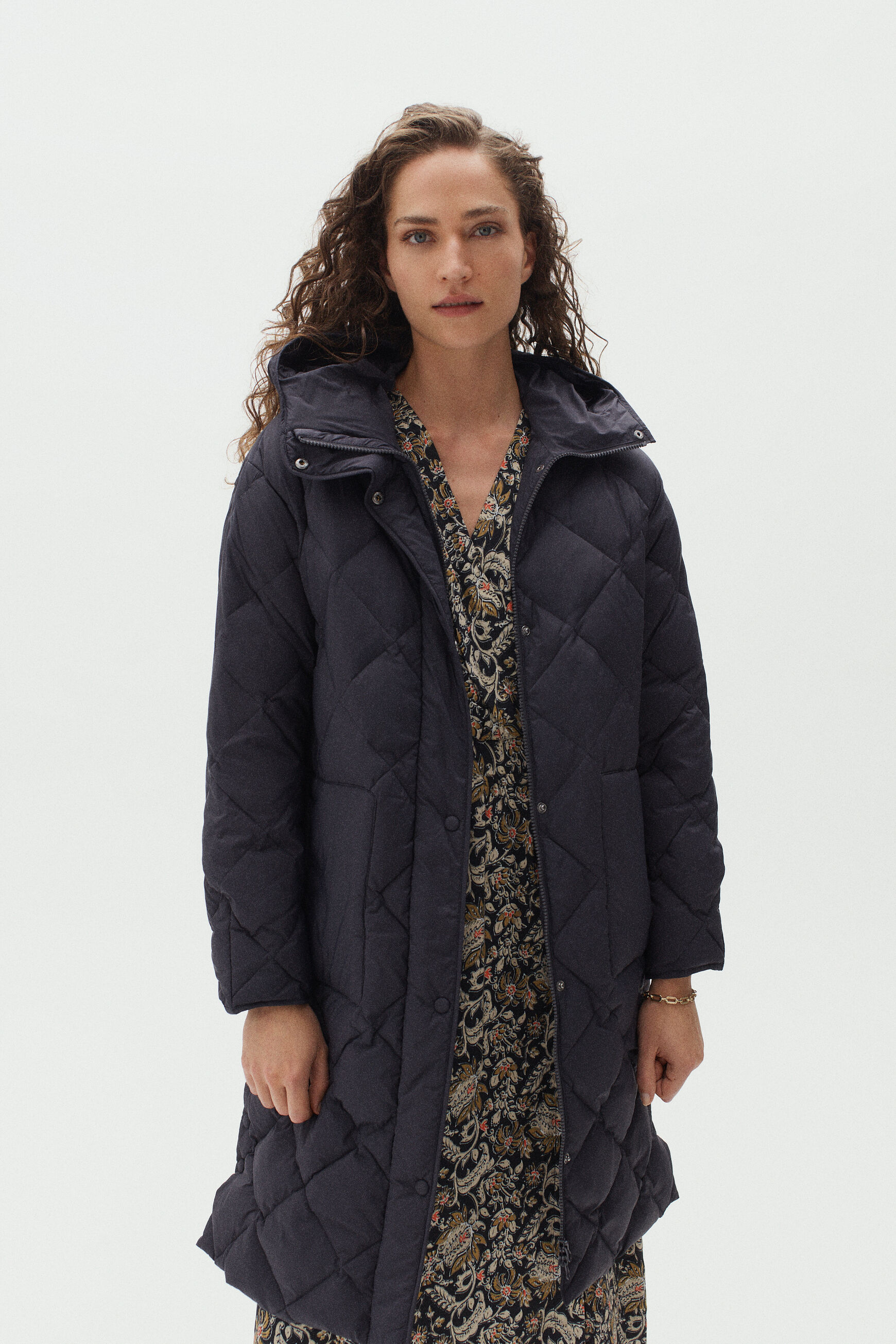 doudoune alfred bleu marine femme