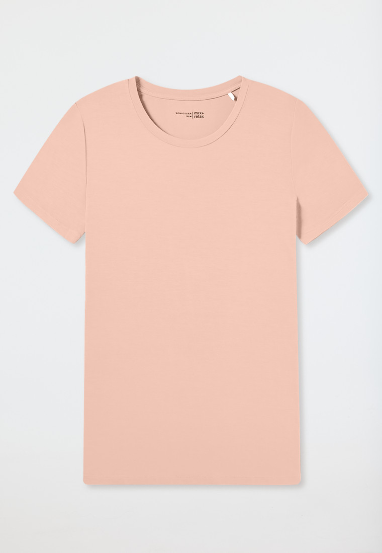 Shirt kurzarm Modal peach whip - Mix+Relax