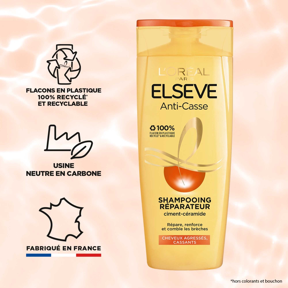 L'Oréal Paris Elseve Anti-Casse Shampoing réparateur cheveux agressés et cassants