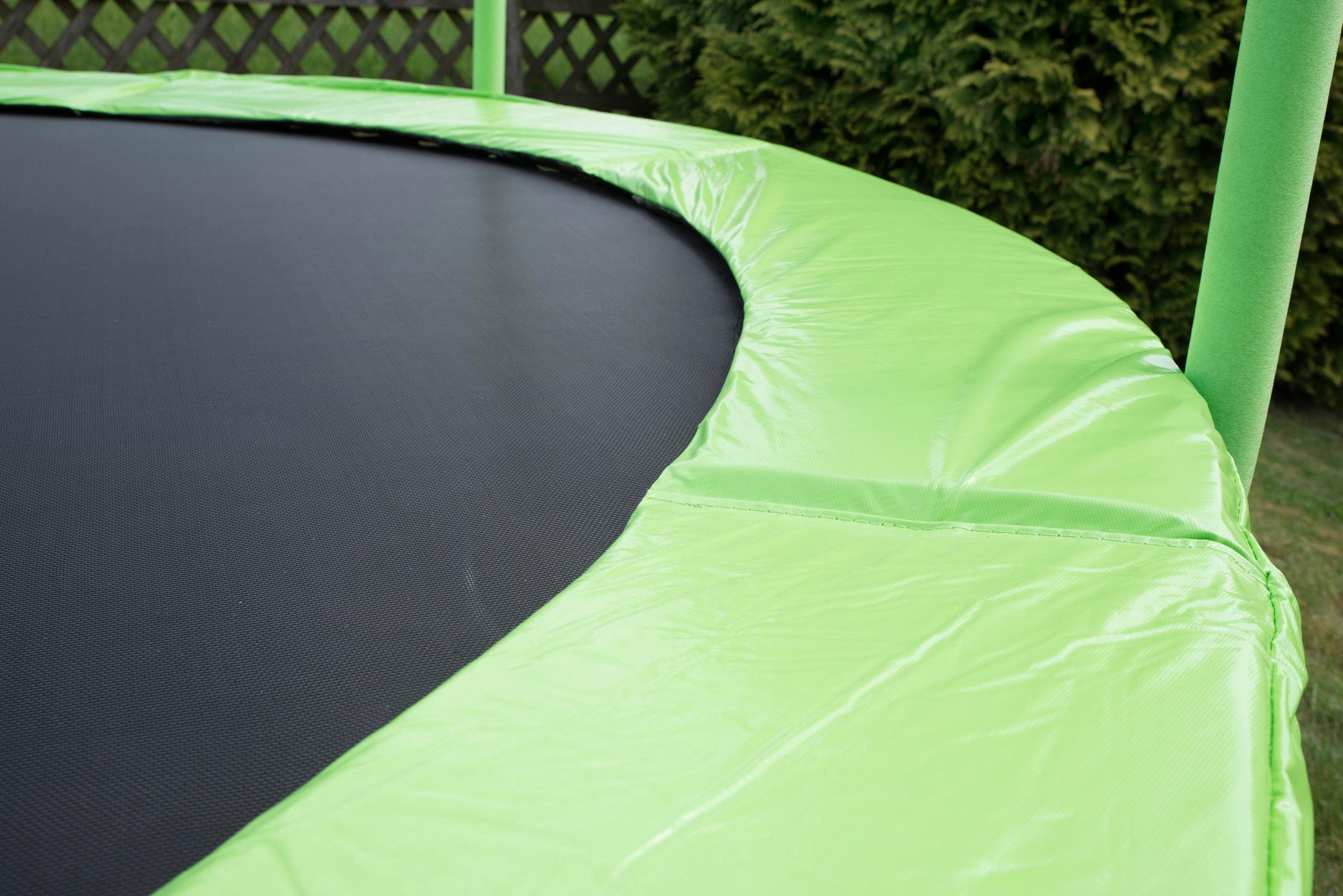STAMM SPORTS Gartentrampolin SS-GT, Ø 244 cm, (2), Anti-Roll-Over-Schutz, farbig verkleidete Netzpfosten