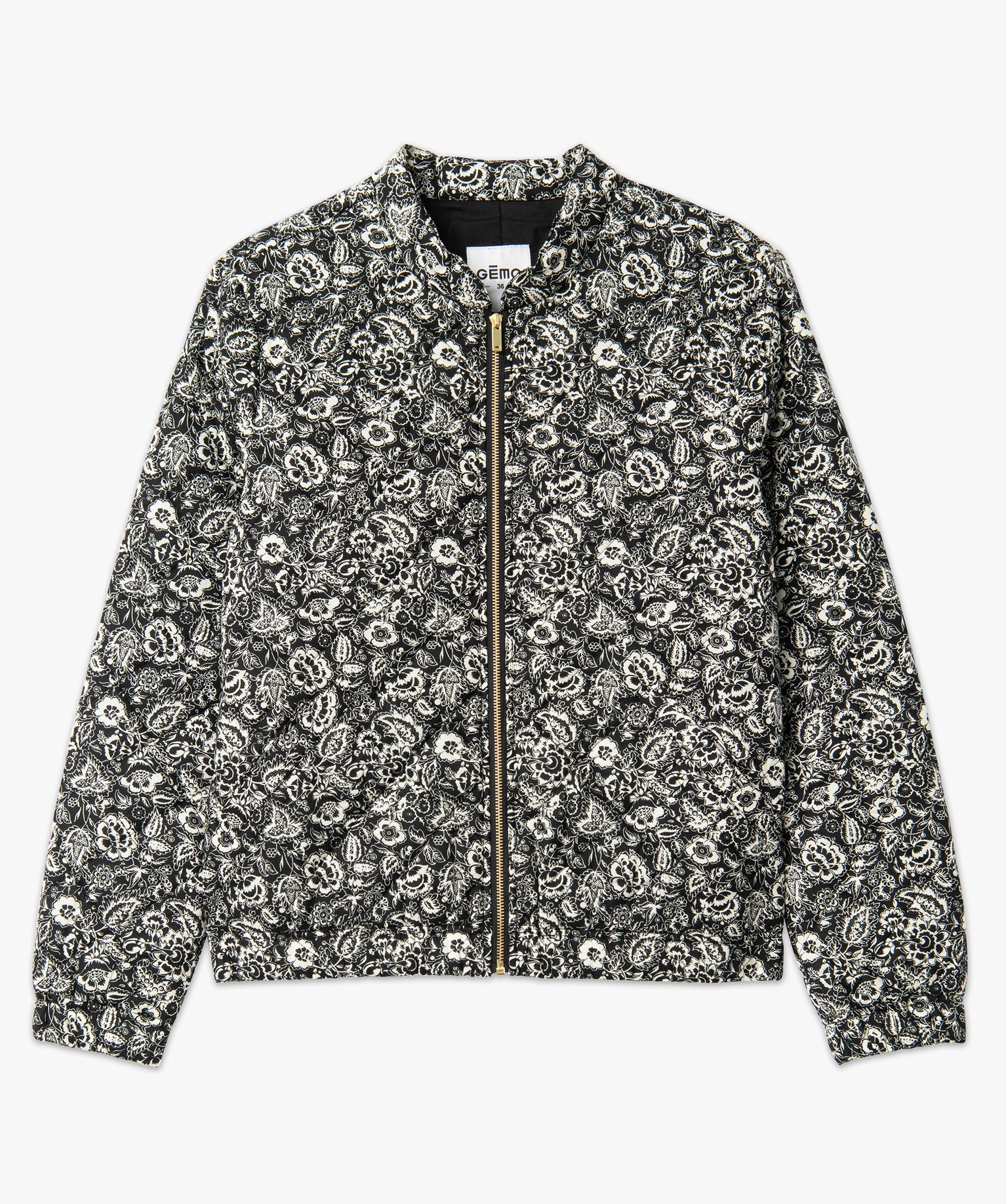 Veste femme matelassée à motifs fermeture zippée imprime | GEMO
