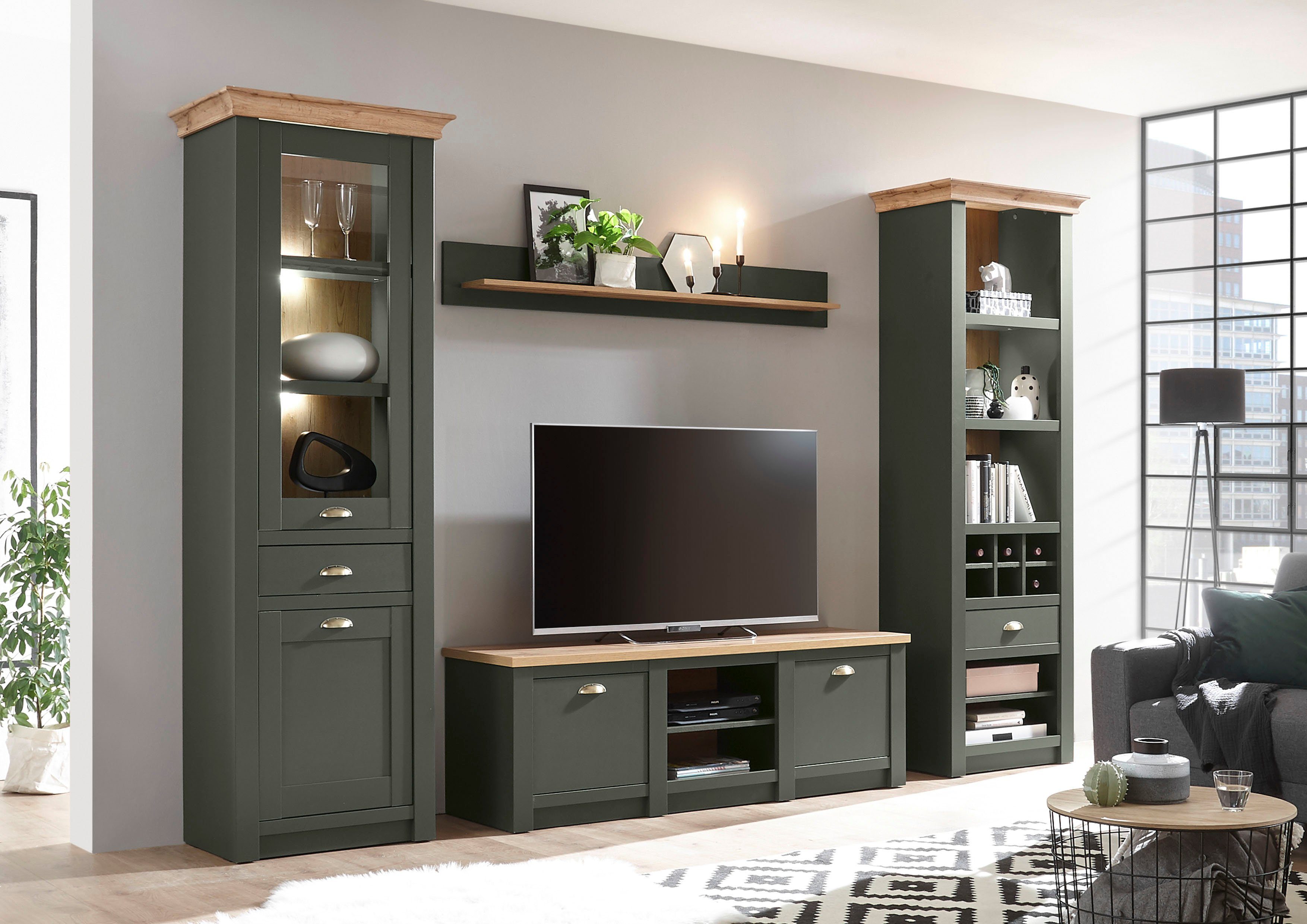 Home affaire Wohnwand Cambridge, (Set, 4-St), ohne Beleuchtung