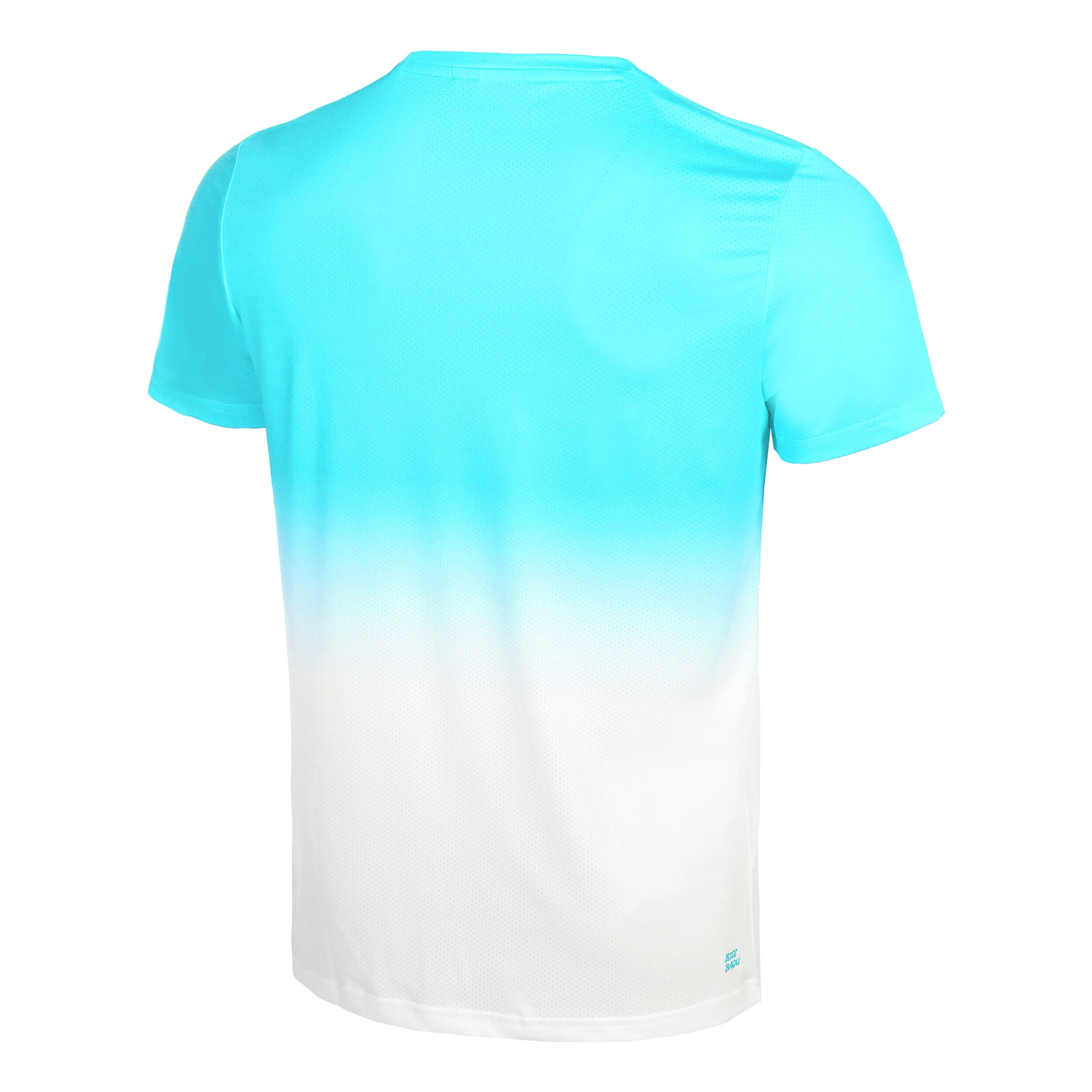 Crew Gradiant T-Shirt Herren - Türkis, Weiß