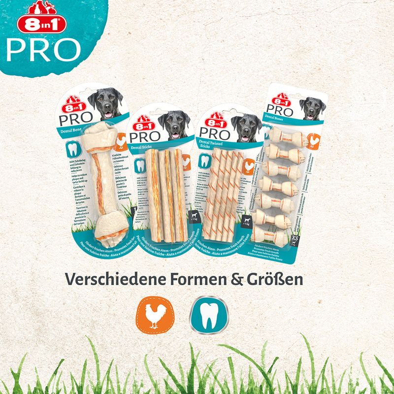 8in1 Pro Dental Twisted Sticks Huhn