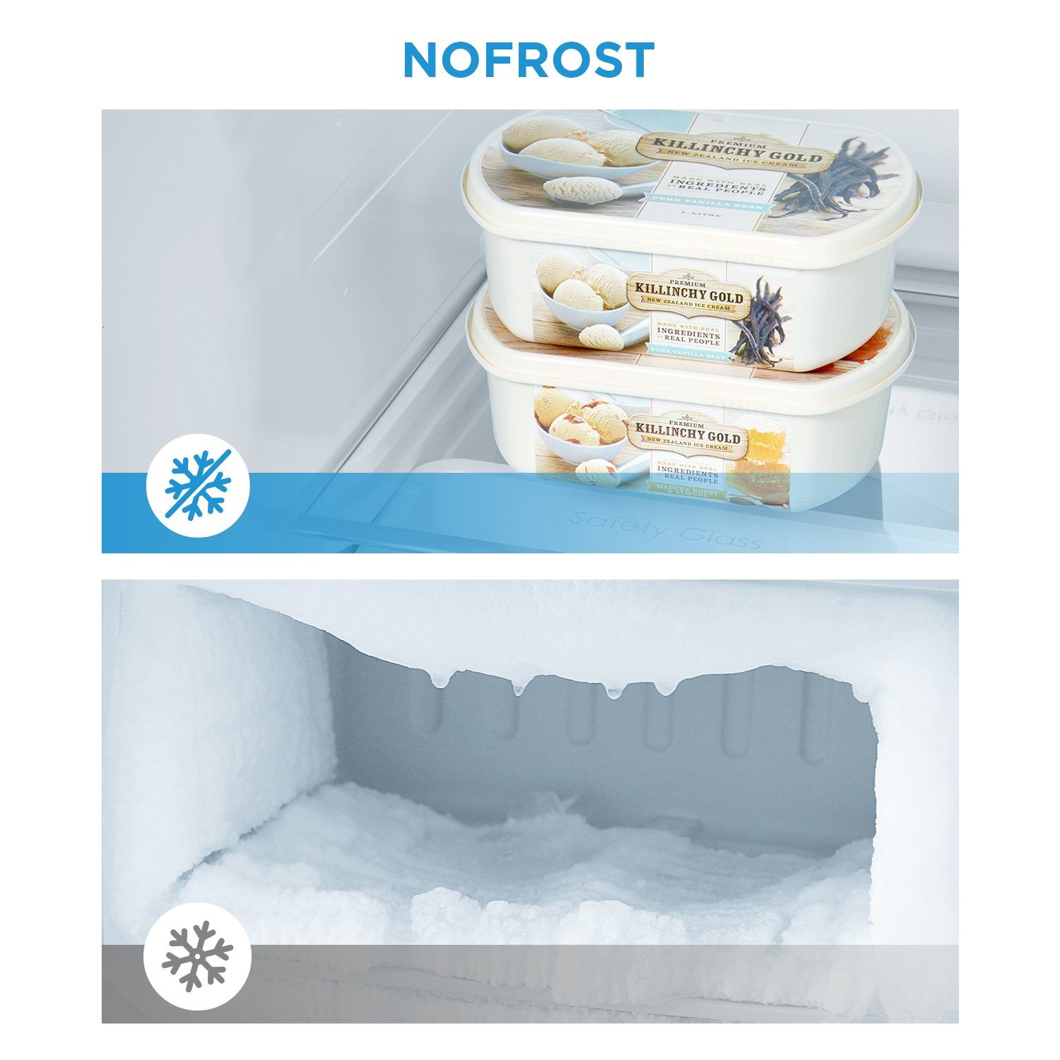 Midea Gefrierschrank MDRU333FZE01, 172.2 cm hoch, 59.5 cm breit, NoFrost
