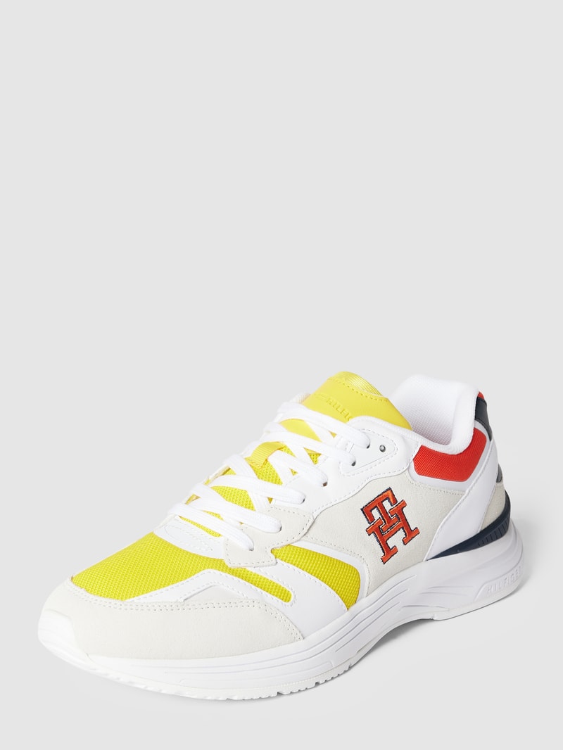 Sneaker mit Colour-Blocking-Design in weiß