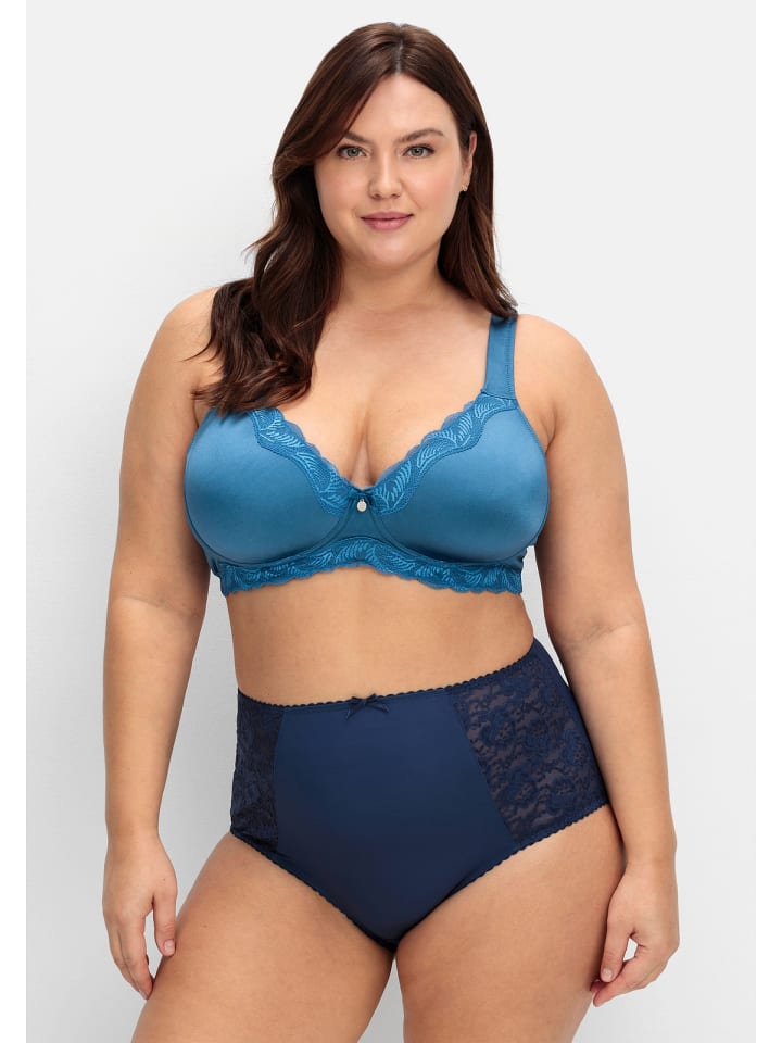 sheego Spitzen-BH in blau günstig kaufen