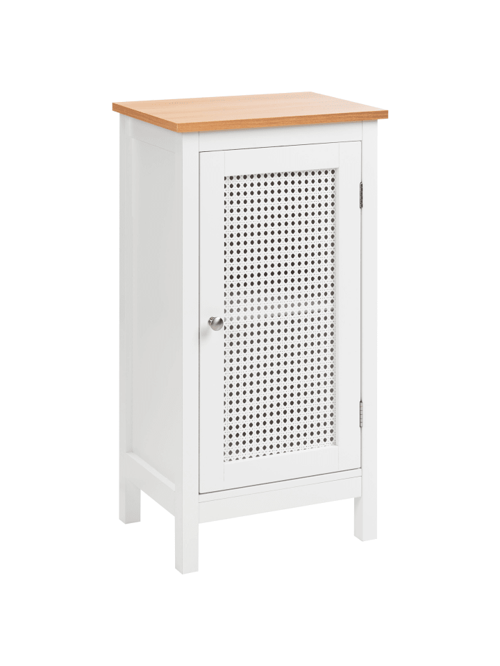 Beliani Badezimmerschrank ALAMOS in Weiß/Heller Holzfarbton günstig kaufen onesize