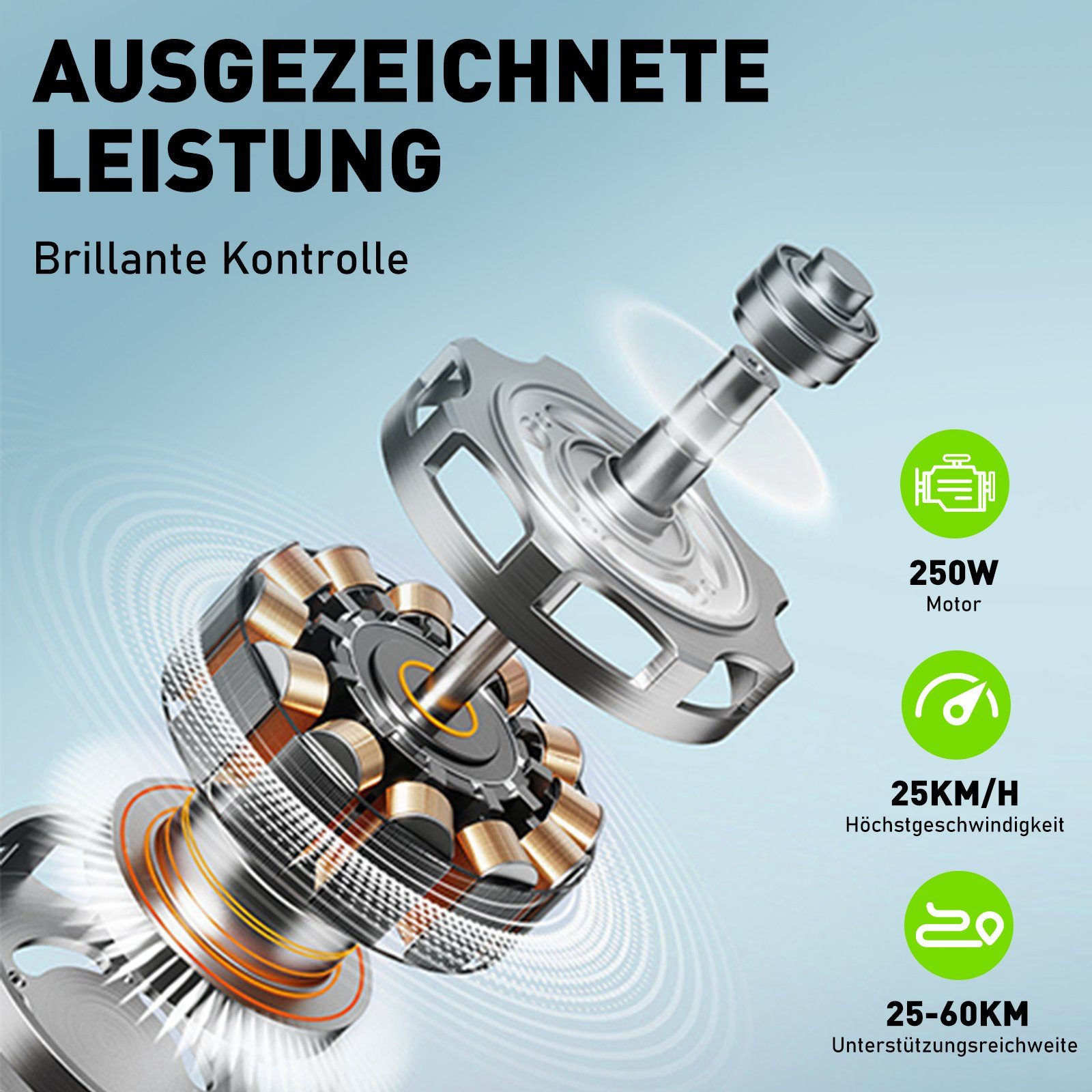HITWAY E-Bike Elektrofahrrad Klapprad, 16-Zoll 36 V/6Ah für Damen Herren, Heckmotor, Klappbares Fahrrad und nur 14,5 kg