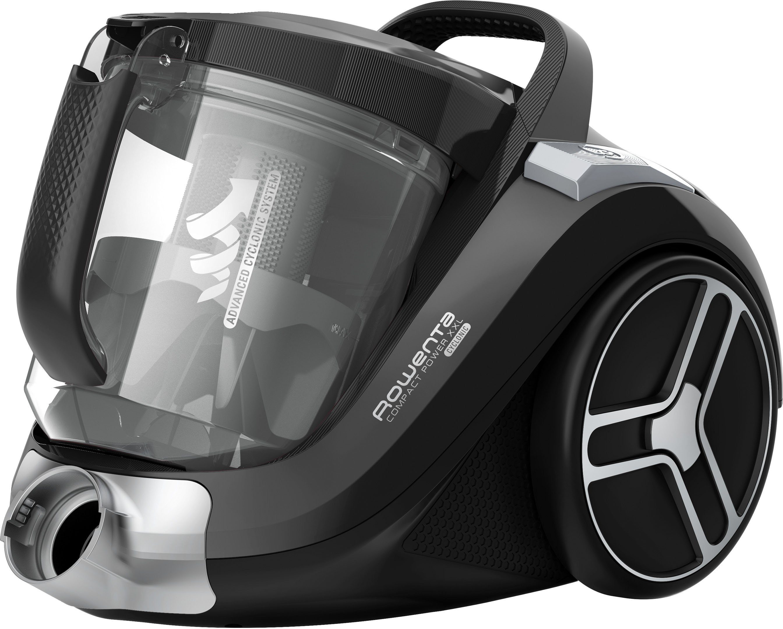 Rowenta Bodenstaubsauger RO4825 Compact Power XXL, 550 W, beutellos, inkl. Gratis Parkettdüse, sehr leise, XXL-Fassungsvermögen 2,5 Liter