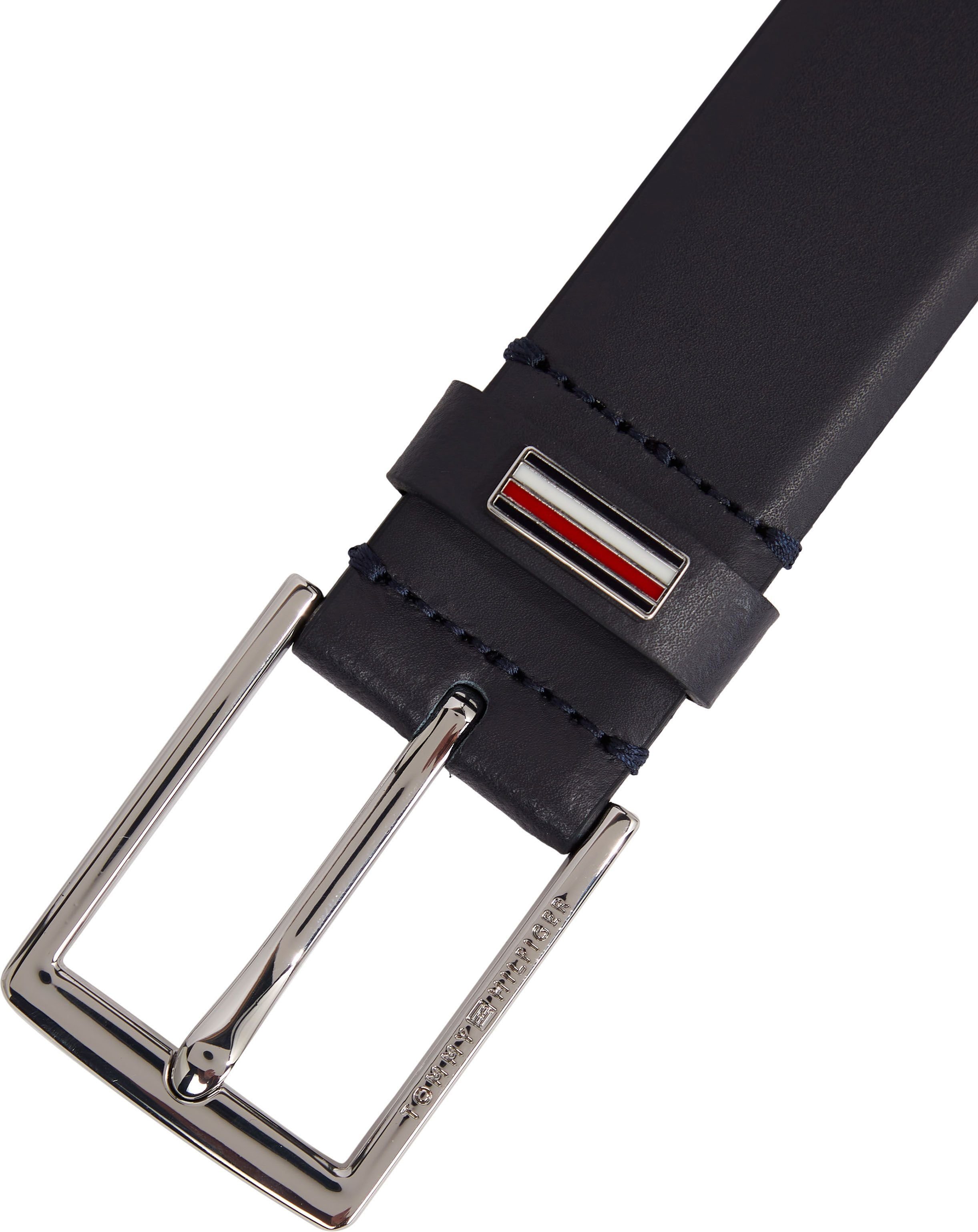 Tommy Hilfiger Ledergürtel mit Markenlabel