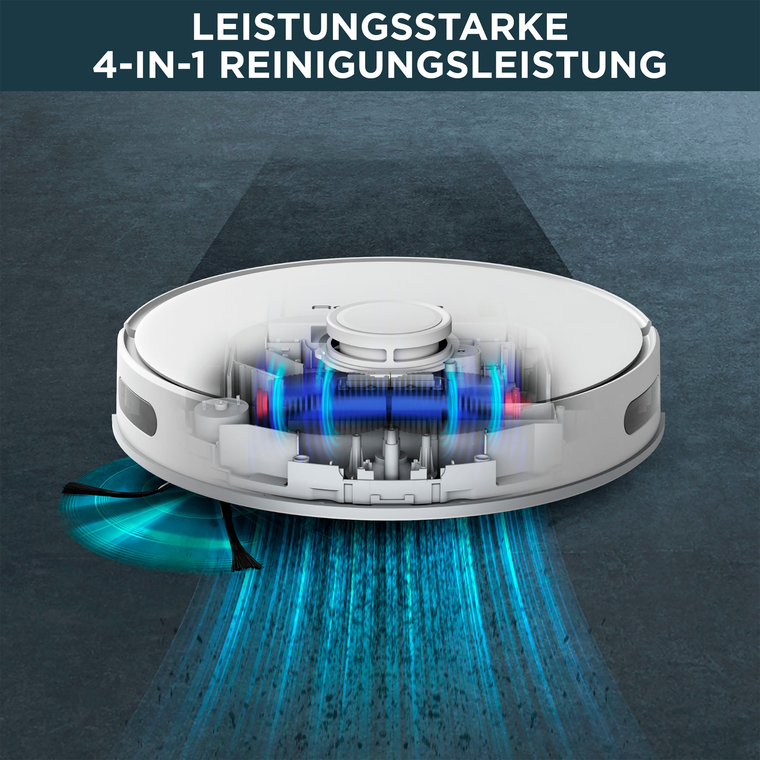 Rowenta Saugroboter RR8567 X-Plorer Serie 75, ultra-präzise Laser-Navigation, saugen und wischen, 4-in-1 Reinigung