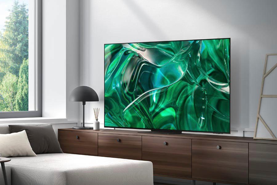 Samsung GQ65S95CAT OLED-Fernseher (163 cm/65 Zoll, Smart-TV, Neural Quantum Prozessor 4K,Infinity One Design,Gaming Hub)