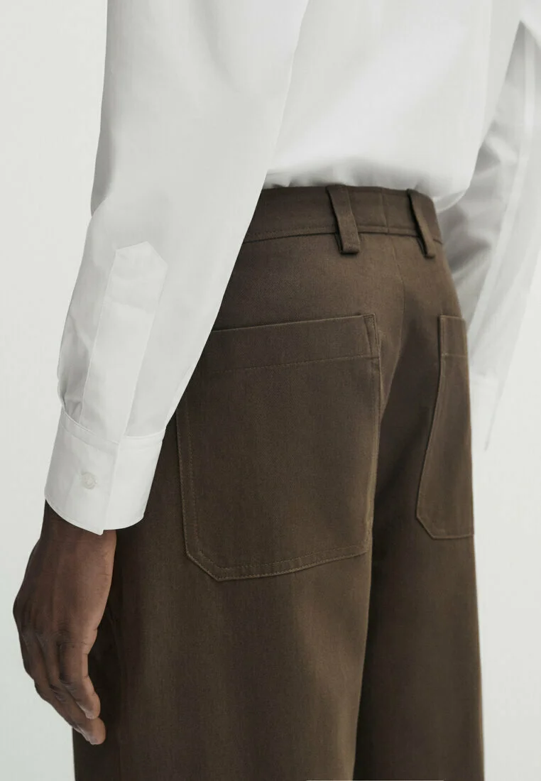 Massimo Dutti STUDIO WIDE FIT - Pantalones