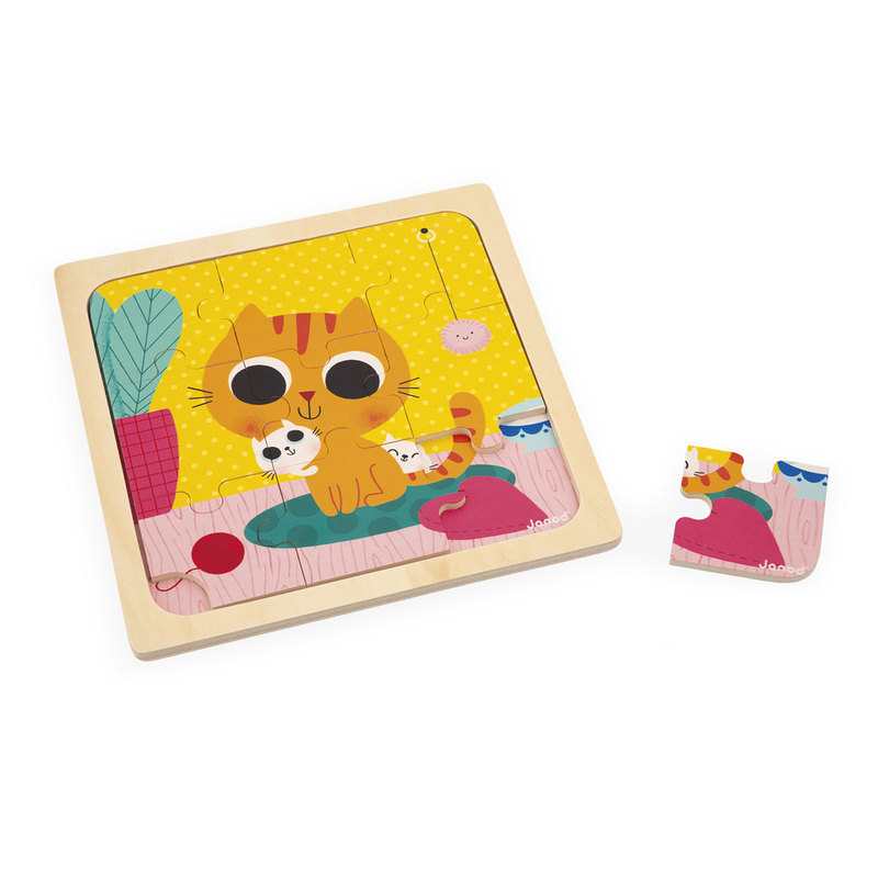 Puzzle chat peanut 9 pièces Janod
