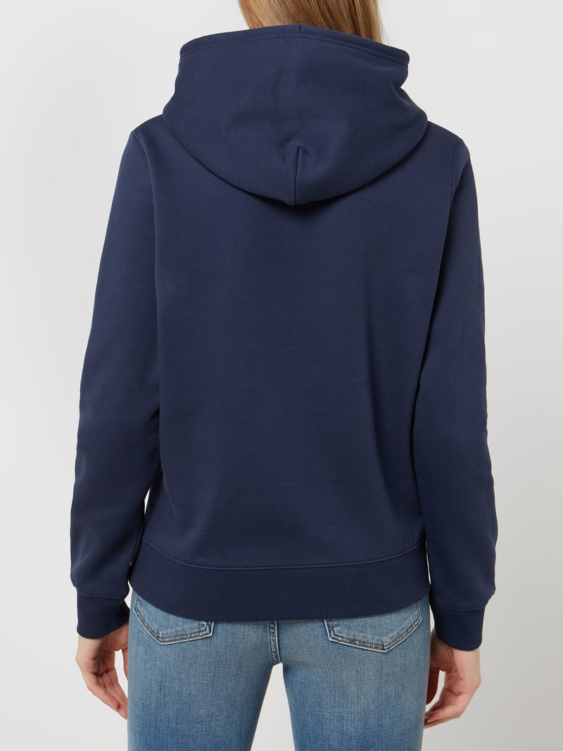 Hoodie aus Baumwollmischung in dunkelblau