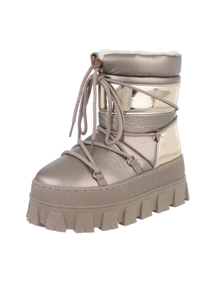 Ital-Design Stiefelette in Bronze günstig kaufen