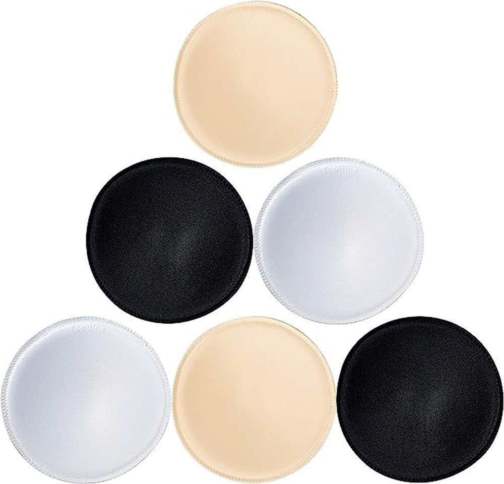 DRSEON BH-Einlagen 3 Paar Bra Einlagen Runde BH Insert Pads (3 Paar)
