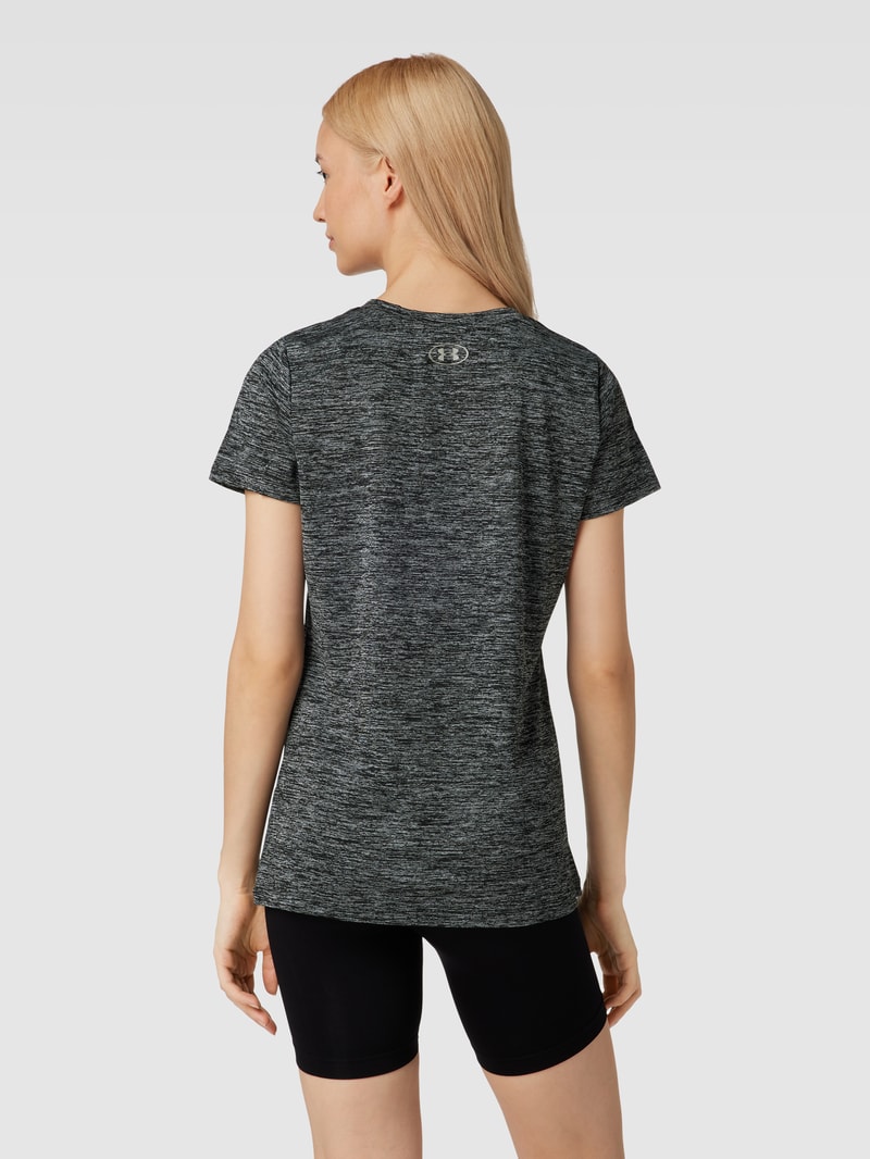 T-Shirt mit Label-Print in schwarz