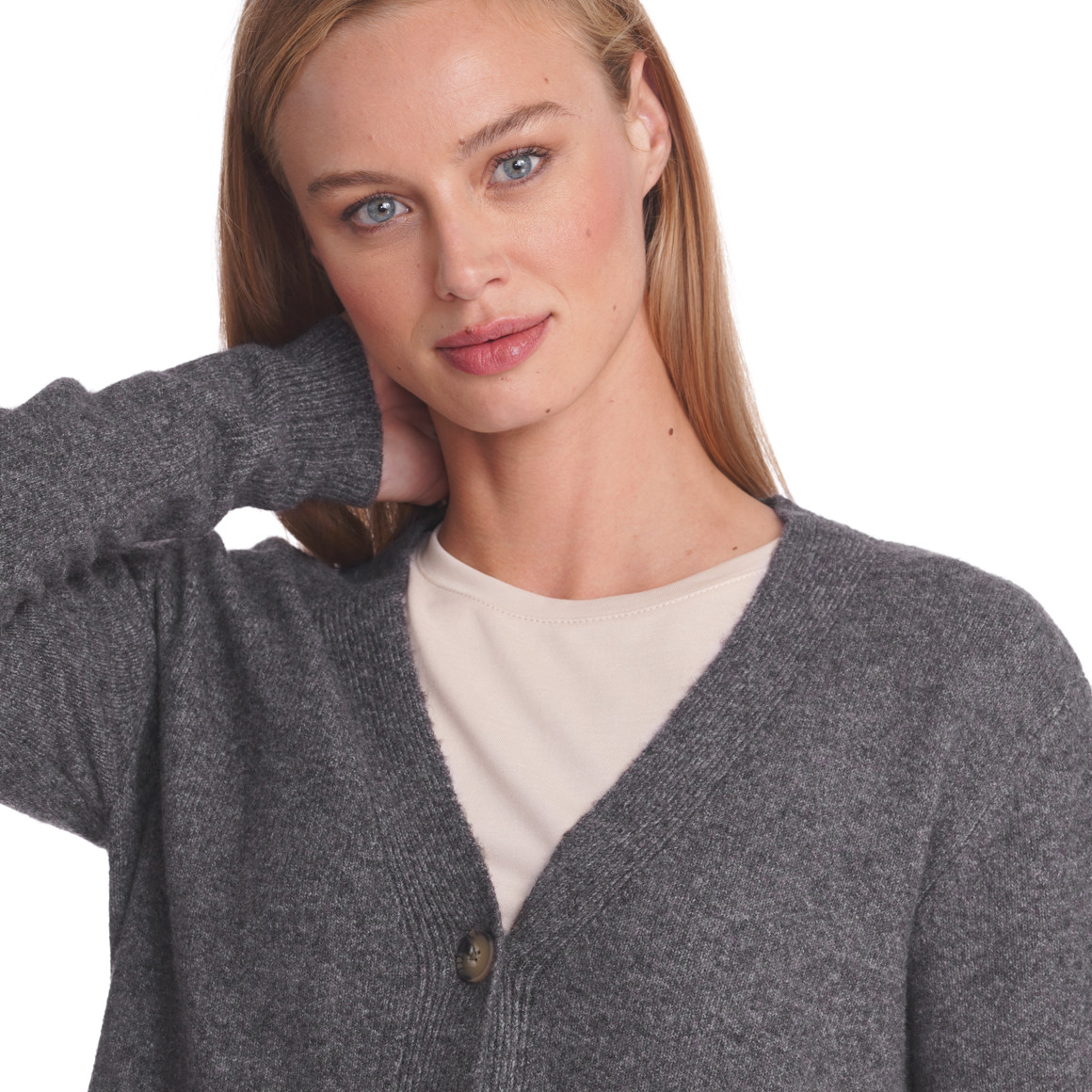 Damen Strickjacke meliert