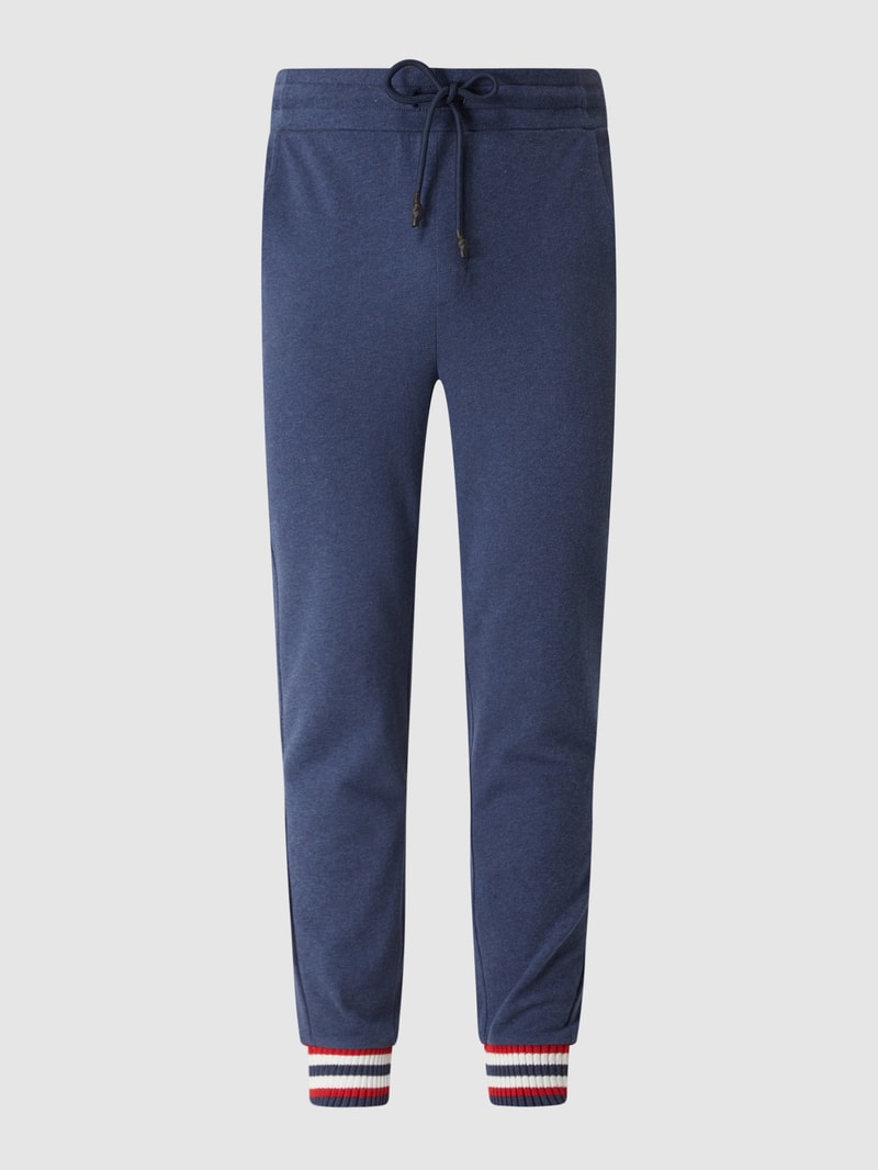 Lounge-Hose aus Baumwolle in marineblau
